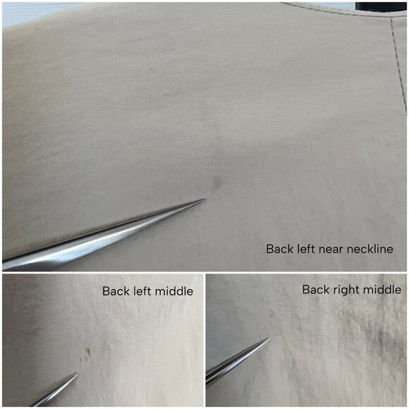 Oak + Fort Tan‎ Collarless Midi Lightweight Lined Open Jacket Coat Sz M - Picture 16 of 16